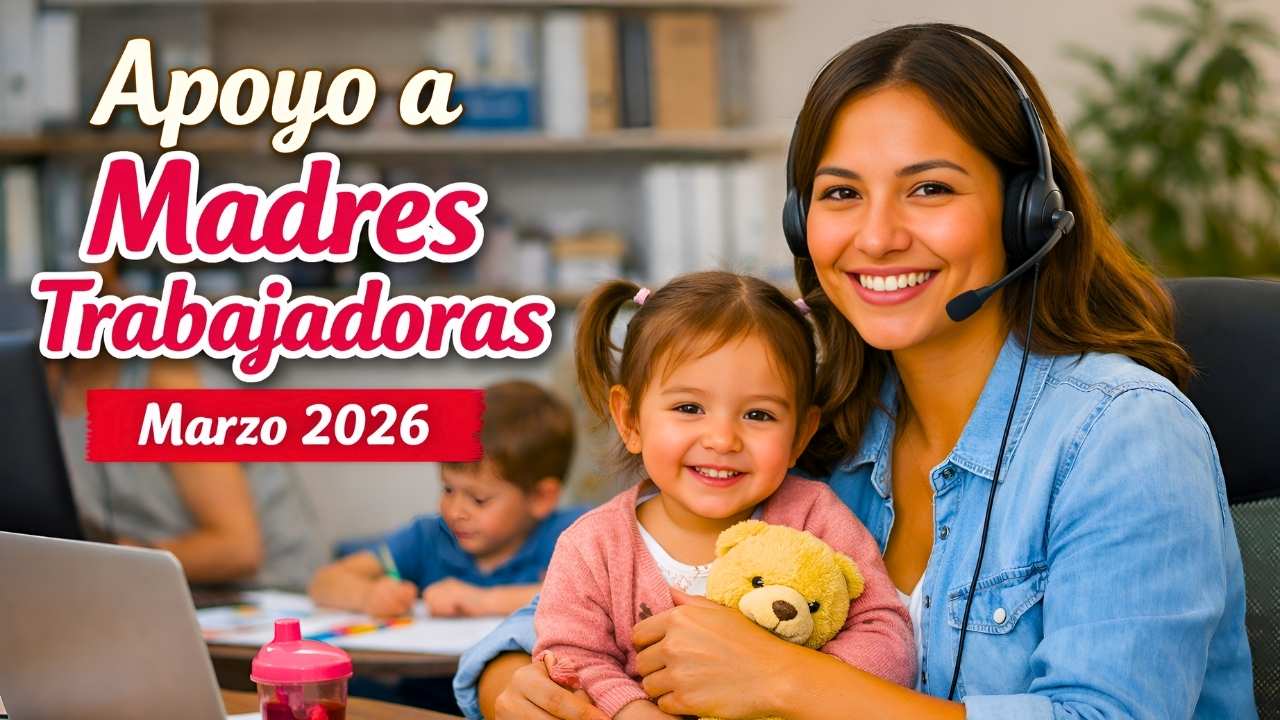 Apoyo a madres trabajadoras marzo 2026: $1,600 mensuales, requisitos y calendario de depósitos