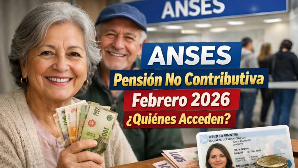 ANSES pensión no contributiva febrero 2026: quiénes acceden, cómo solicitar y fechas de pago por terminación de DNI