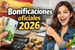 Bonificaciones oficiales 2026: calendario completo y montos actualizados