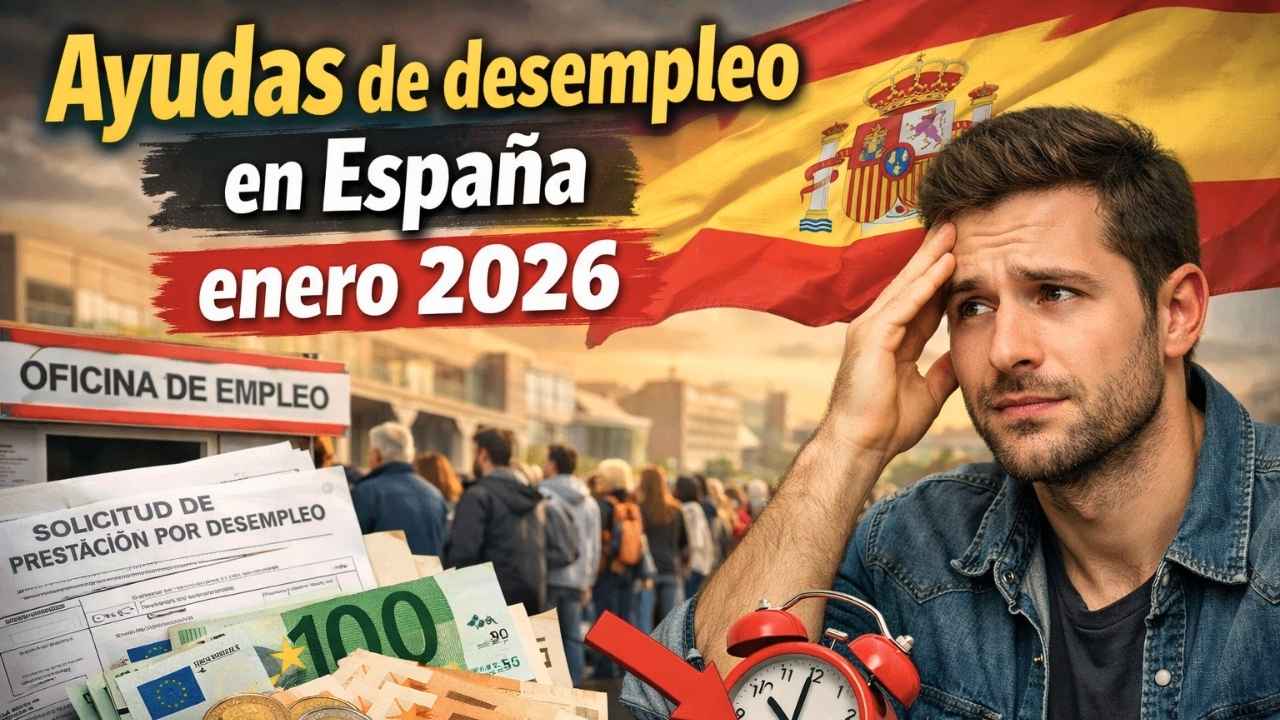 Ayudas de desempleo en España enero 2026: hasta €1.200, requisitos y cómo solicitarlas