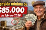 Pensión mínima de $85.000 en febrero 2026– quién cobra, cómo inscribirse y calendario oficial de pagos