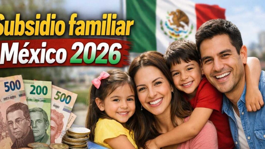 Subsidio familiar México 2026: $2,400 para hogares vulnerables, pasos de inscripción y día de cobro