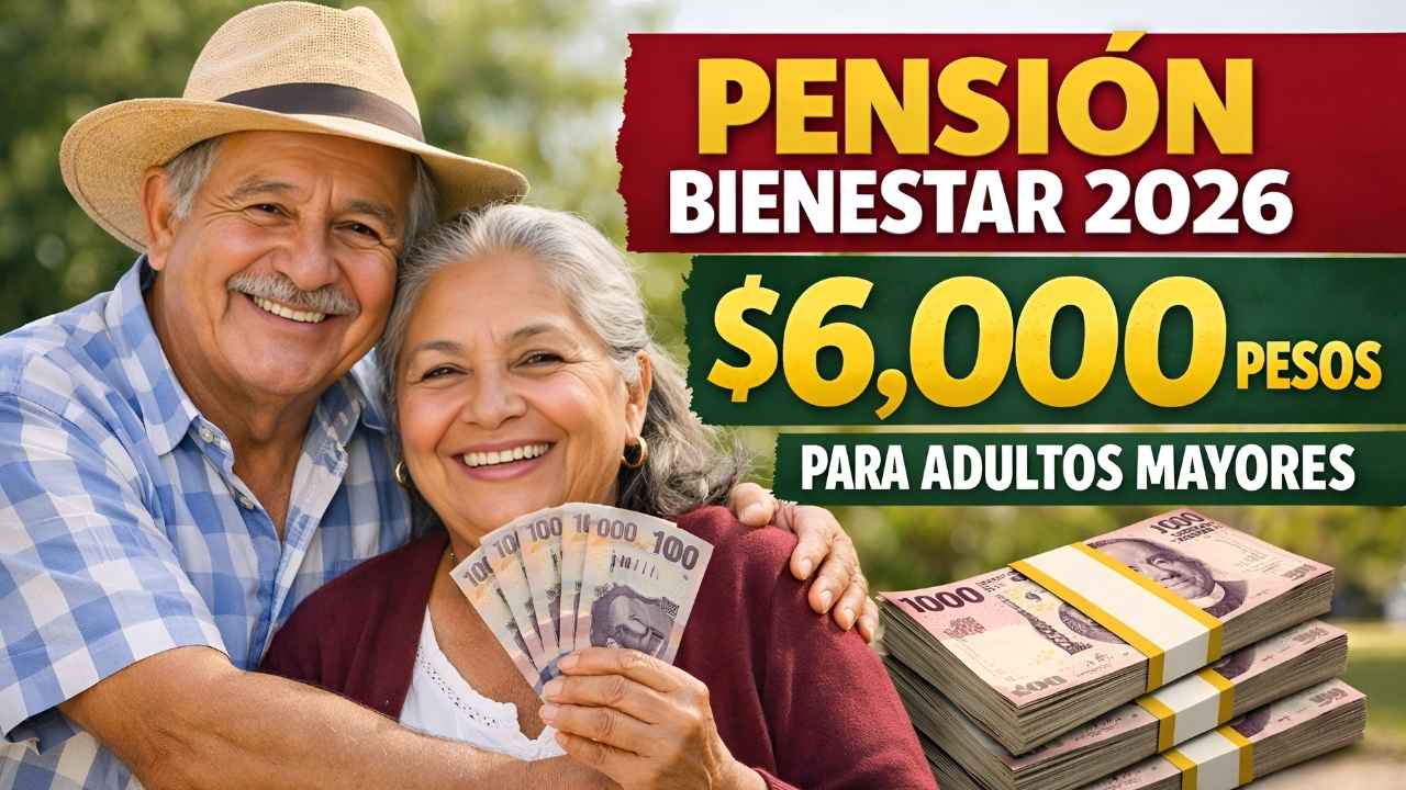 Pensión Bienestar 2026: $6,000 pesos para adultos mayores, requisitos y fechas de pago en febrero