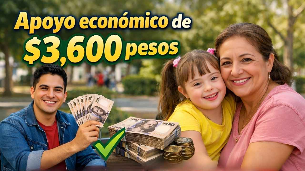 Apoyo económico de $3,600 pesos para personas con discapacidad: cómo registrarse y cobrar en marzo 2026