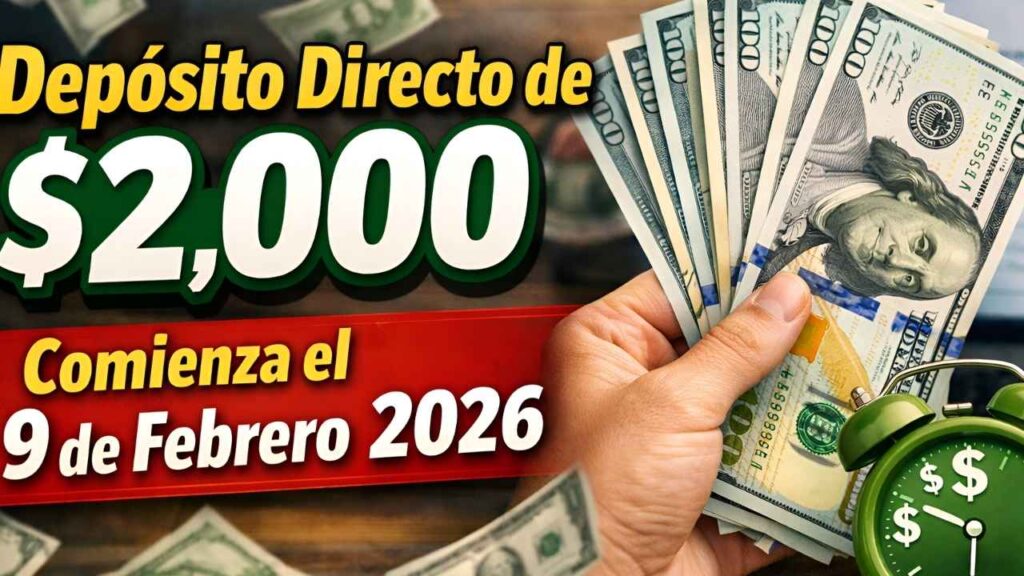 Depósito Directo de $2,000 Comienza el 9 de Febrero 2026: Criterios de Elegibilidad, Calendario de Pagos y Reglas para Beneficiarios