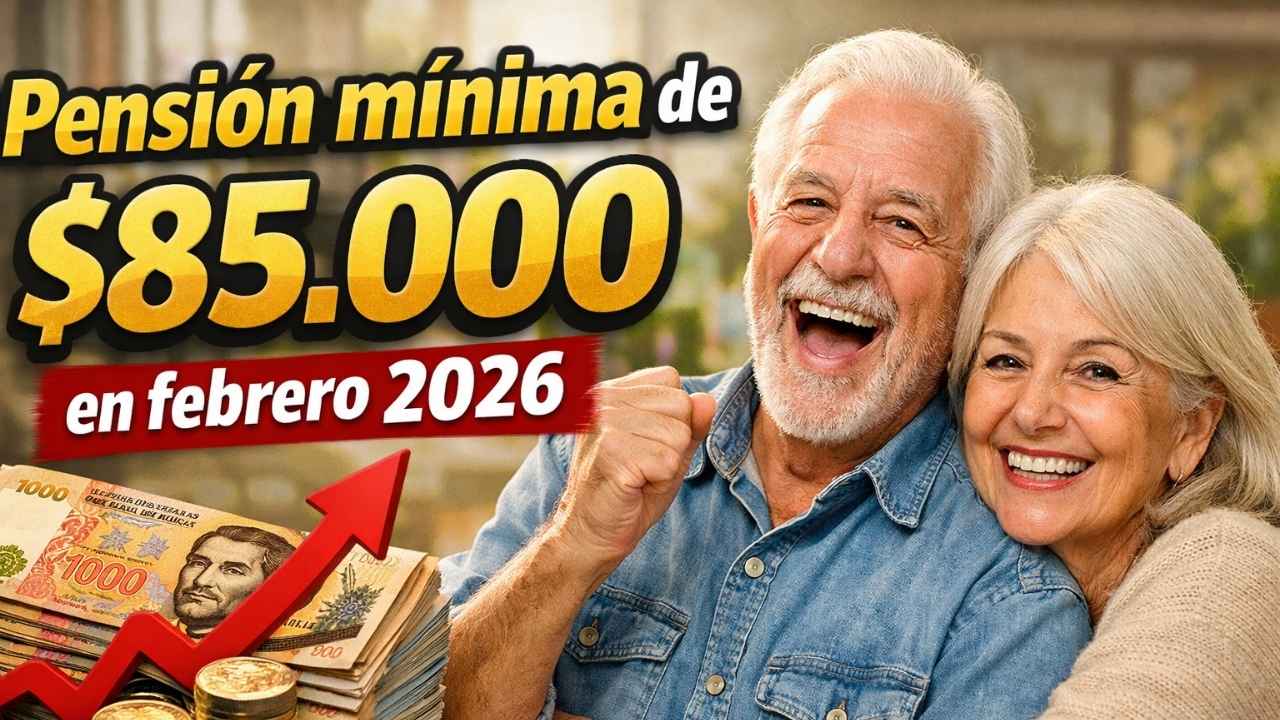 Pensión mínima de $85.000 en febrero 2026 – quién cobra, cómo inscribirse y calendario oficial de pagos