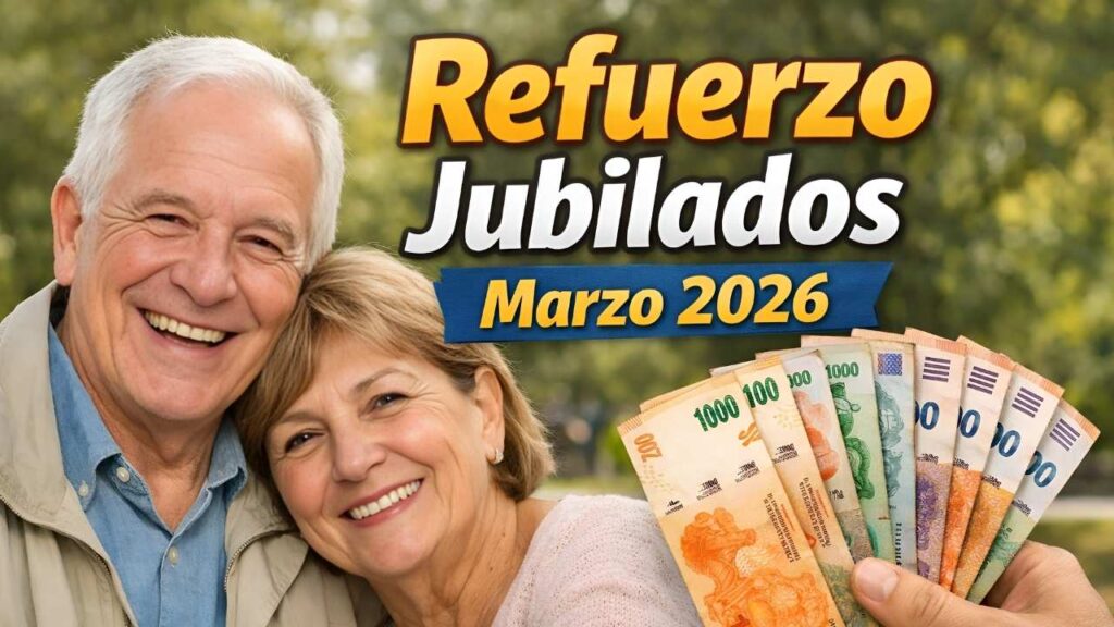 Refuerzo jubilados marzo 2026: $25,000 extra, requisitos y día de pago