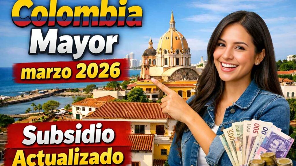 Colombia Mayor marzo 2026: subsidio actualizado, requisitos y calendario oficial de pagos