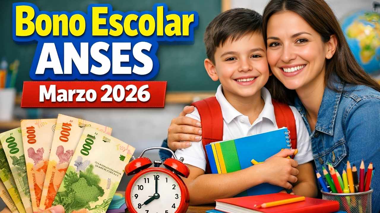 Bono escolar ANSES marzo 2026: $20,000 por hijo, inscripción y fecha de acreditación